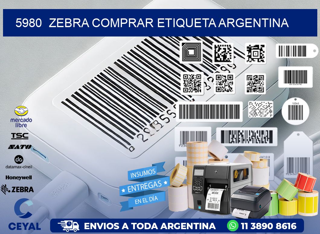 5980  ZEBRA COMPRAR ETIQUETA ARGENTINA