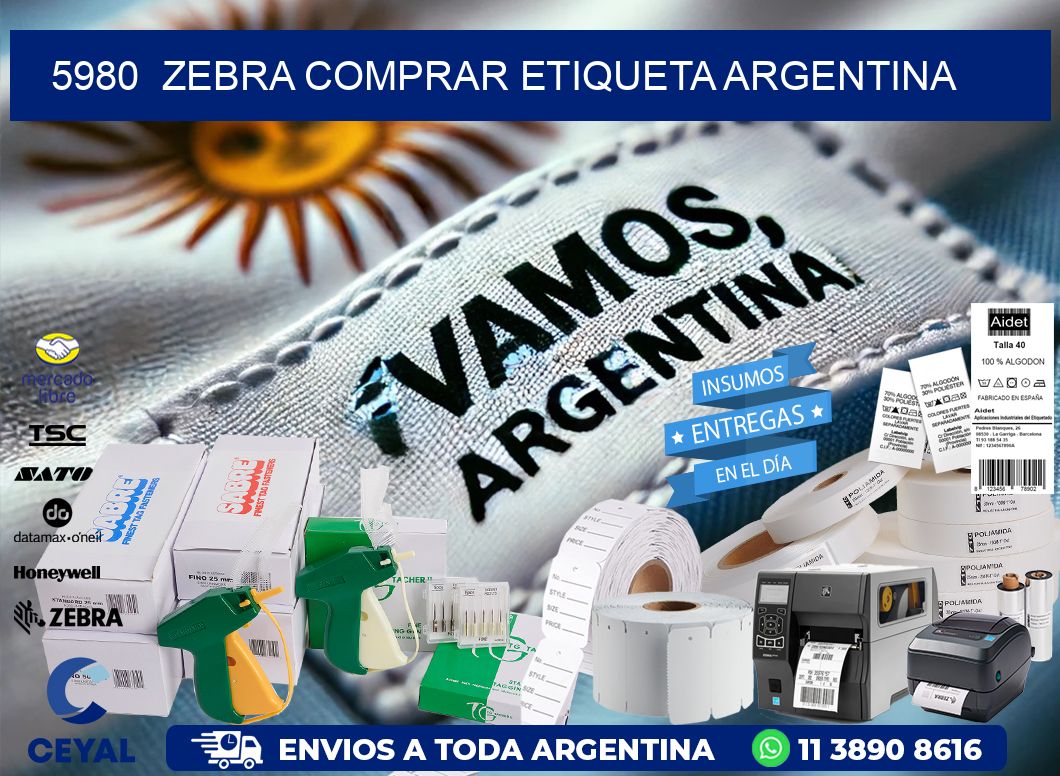 5980  ZEBRA COMPRAR ETIQUETA ARGENTINA