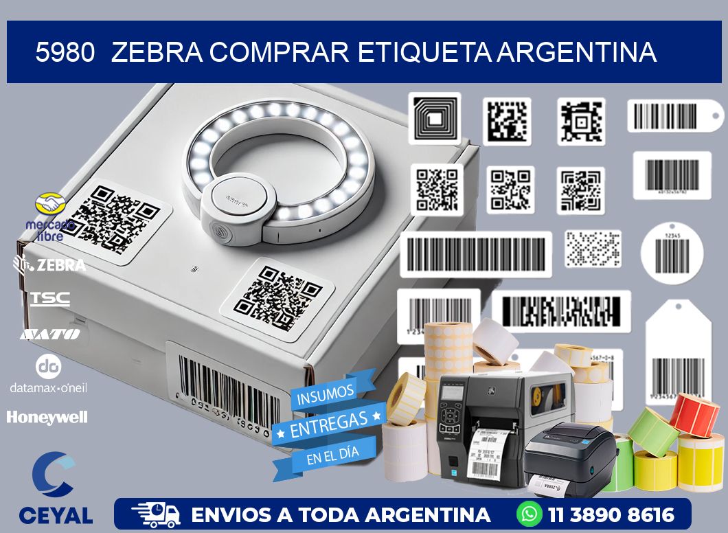 5980  ZEBRA COMPRAR ETIQUETA ARGENTINA