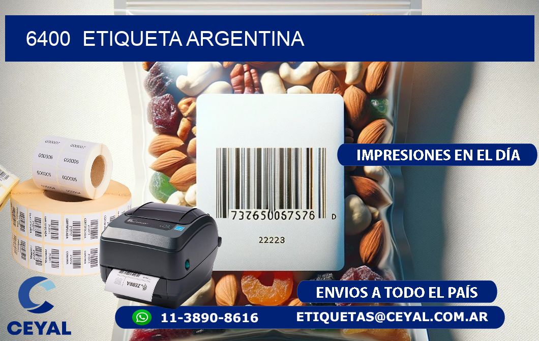 6400  ETIQUETA ARGENTINA