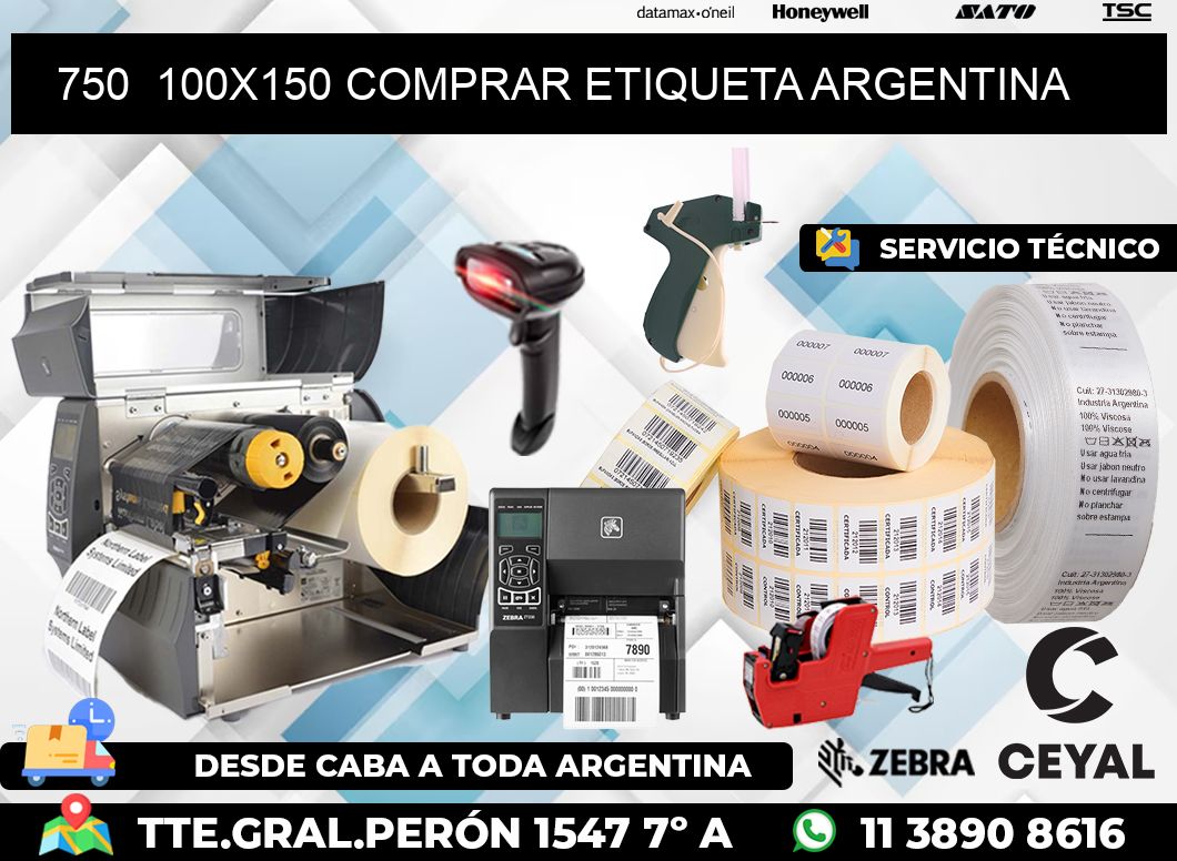 750  100X150 COMPRAR ETIQUETA ARGENTINA