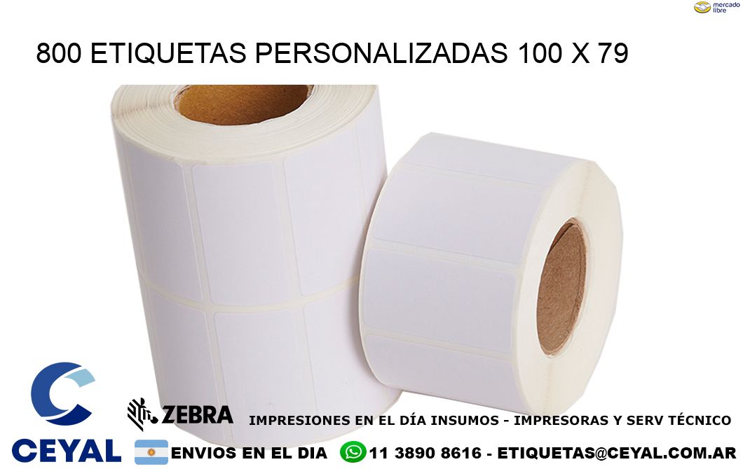 800 ETIQUETAS PERSONALIZADAS 100 x 79