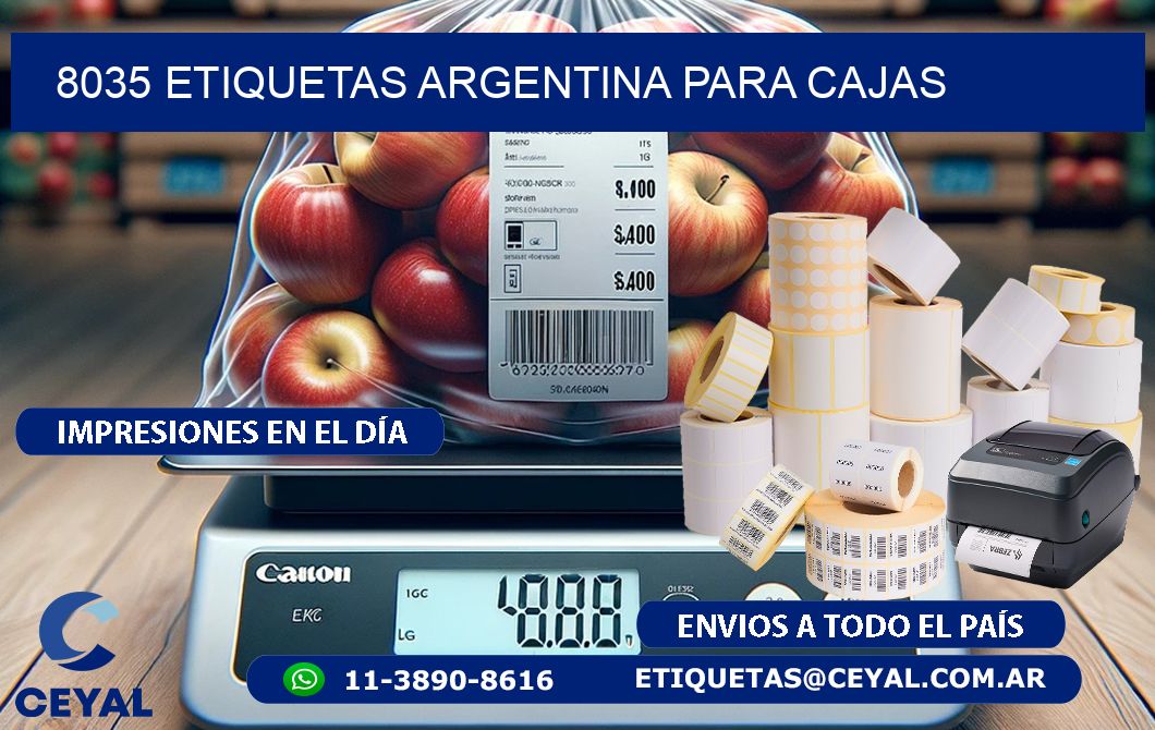 8035 ETIQUETAS ARGENTINA PARA CAJAS