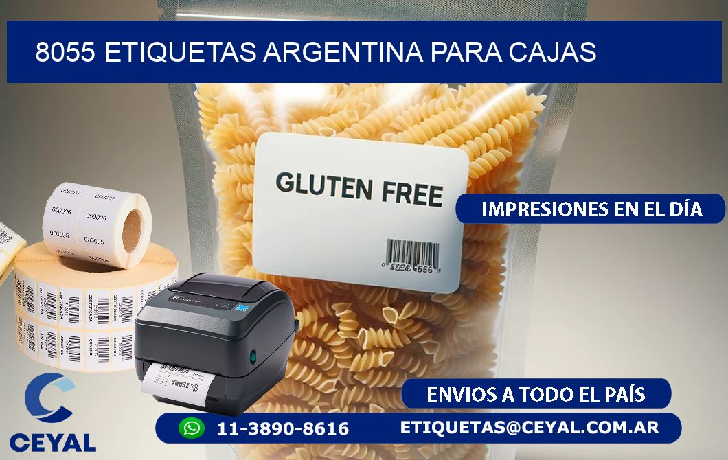 8055 ETIQUETAS ARGENTINA PARA CAJAS