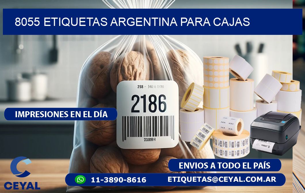 8055 ETIQUETAS ARGENTINA PARA CAJAS