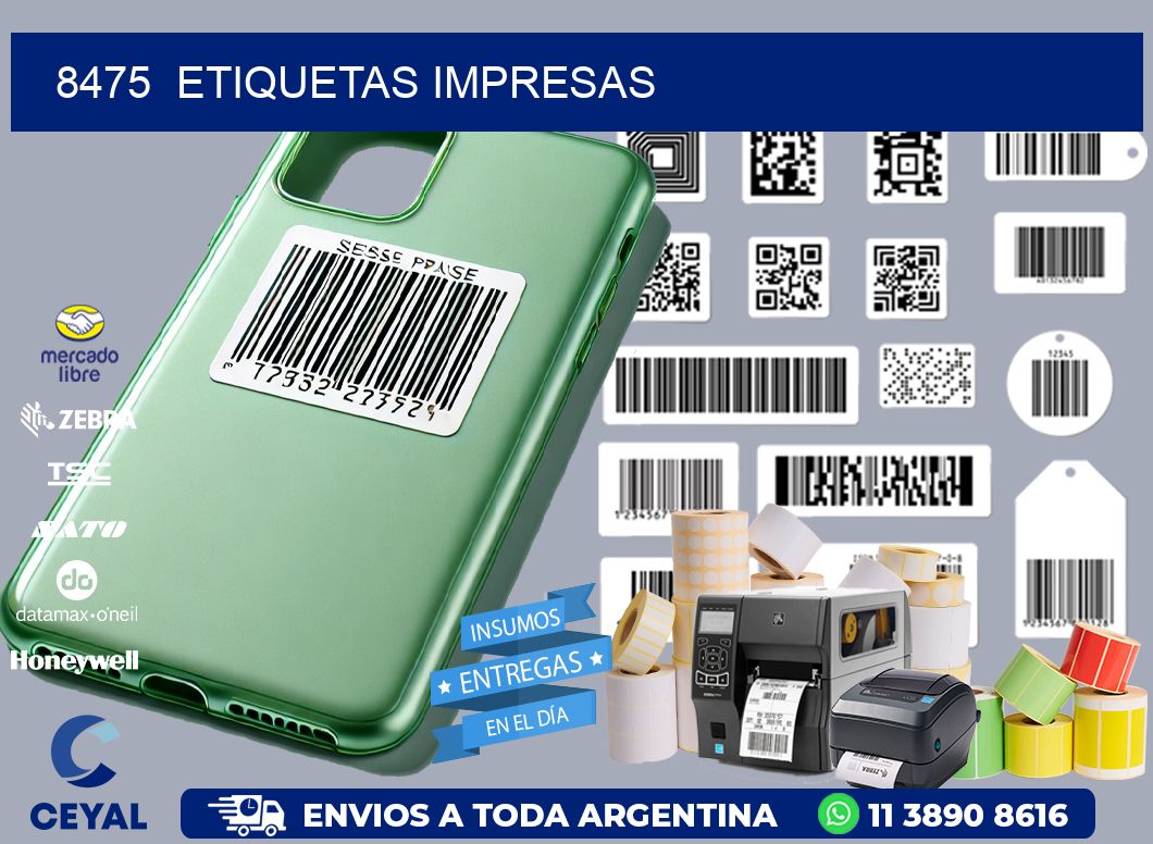 8475  ETIQUETAS IMPRESAS