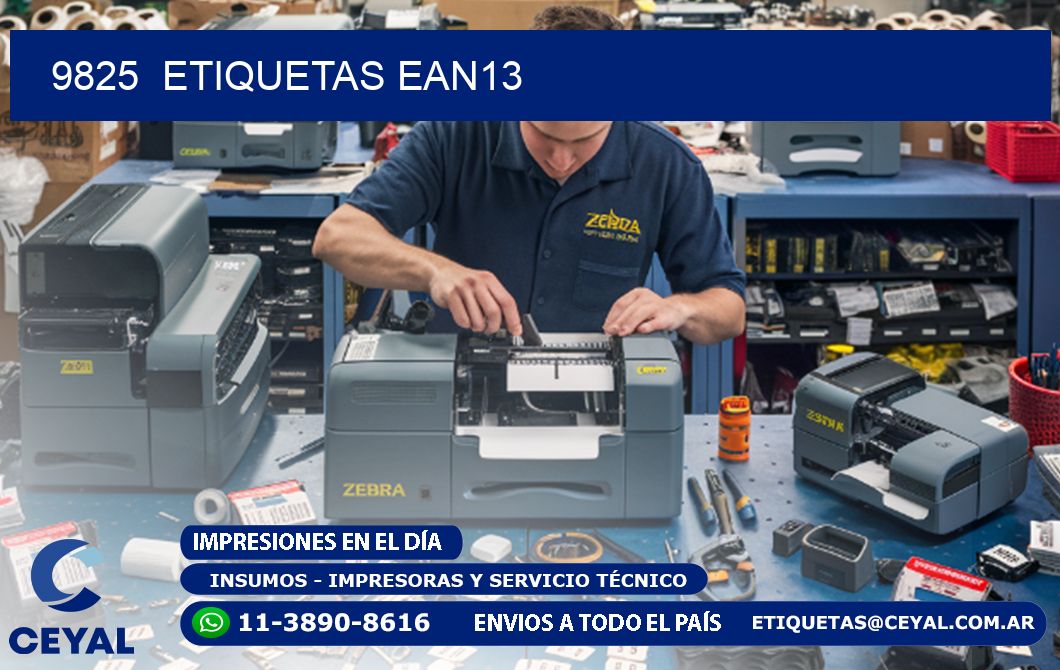 9825  ETIQUETAS EAN13