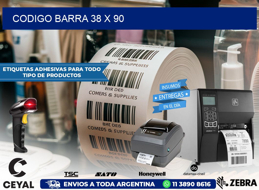 CODIGO BARRA 38 x 90