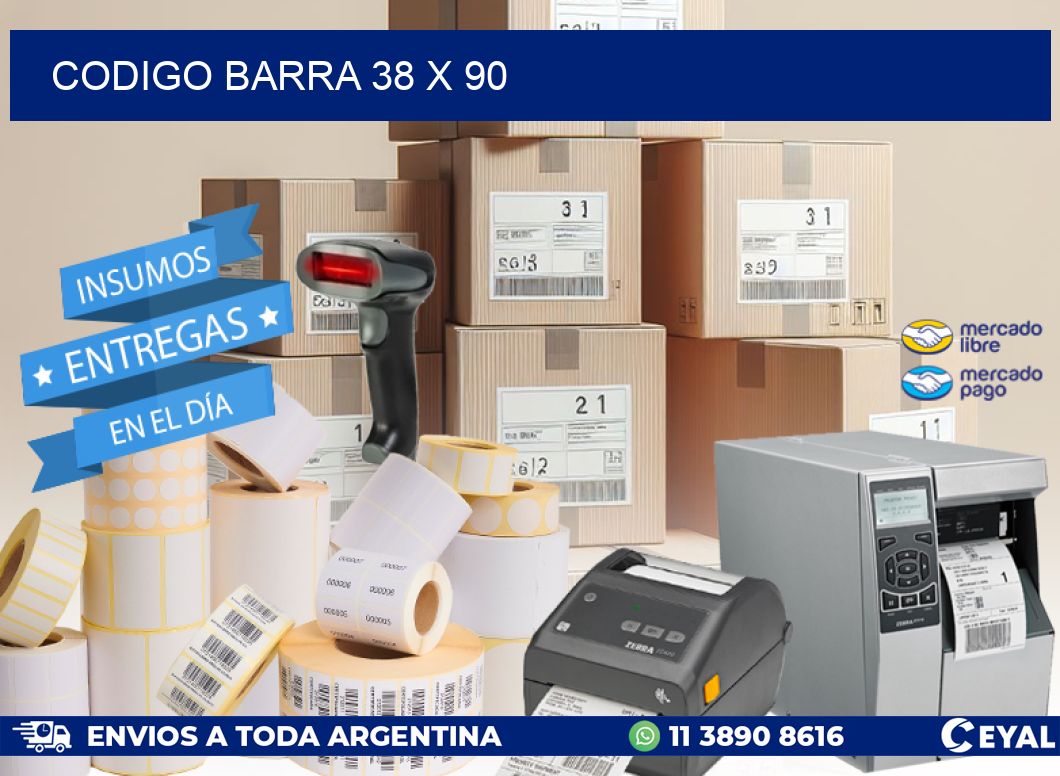 CODIGO BARRA 38 x 90