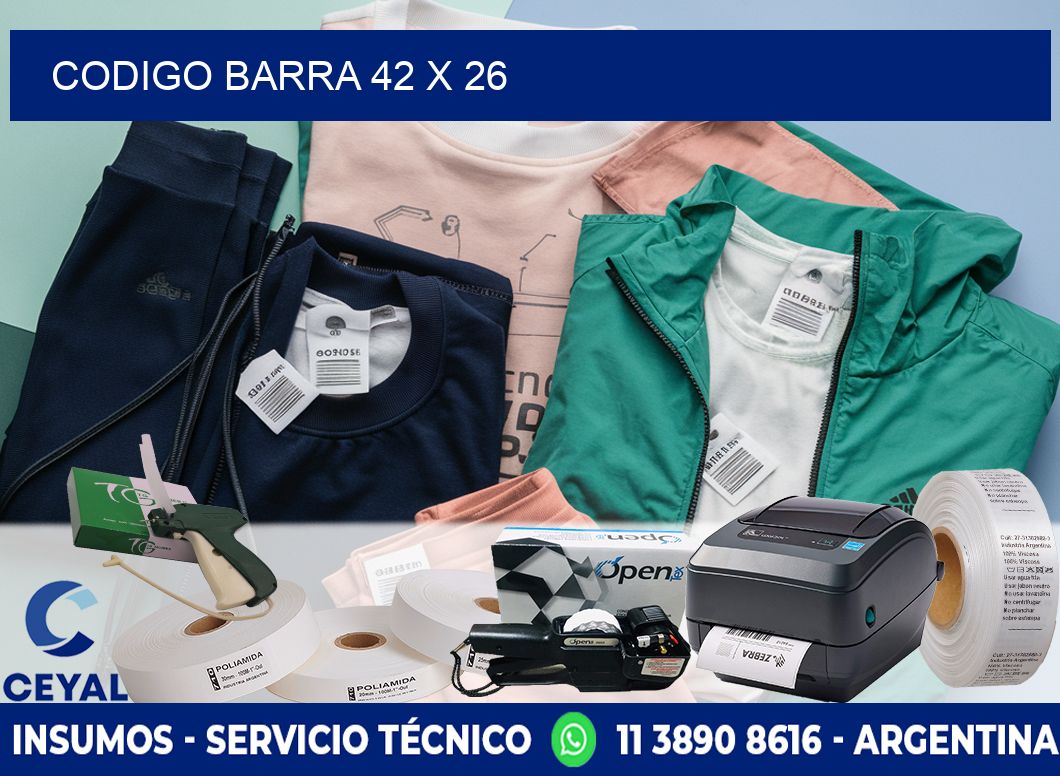 CODIGO BARRA 42 x 26