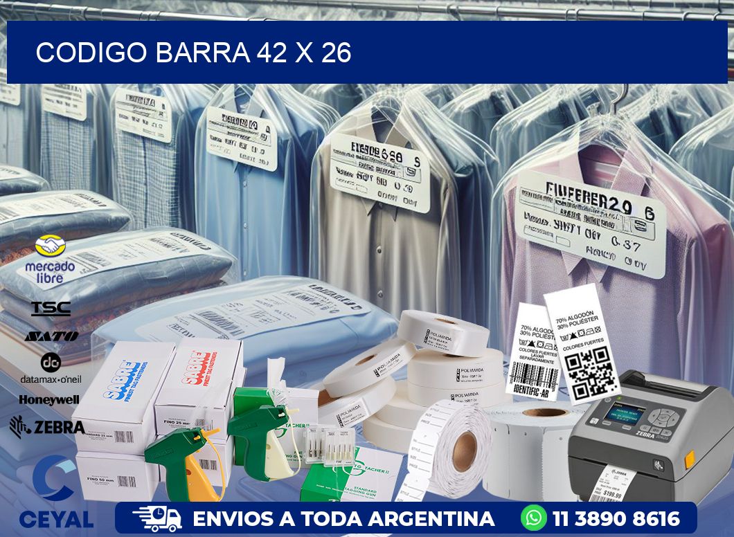 CODIGO BARRA 42 x 26