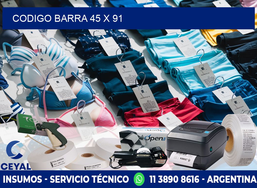 CODIGO BARRA 45 x 91