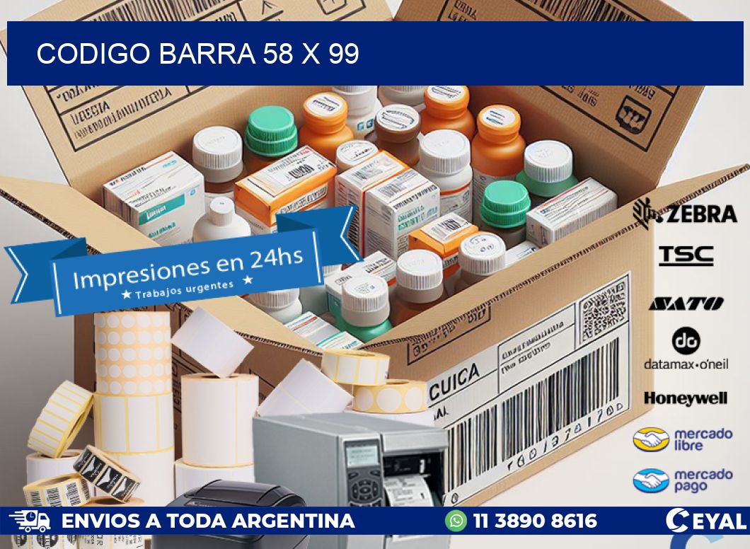 CODIGO BARRA 58 x 99