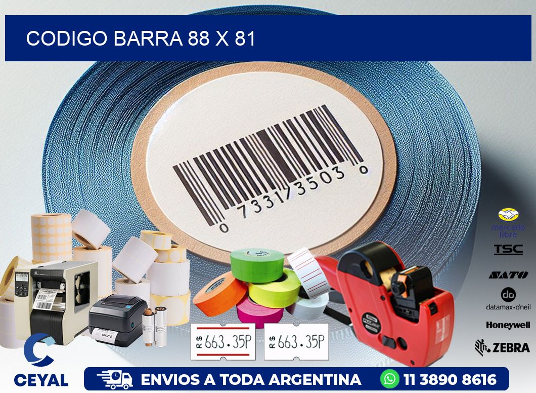 CODIGO BARRA 88 x 81