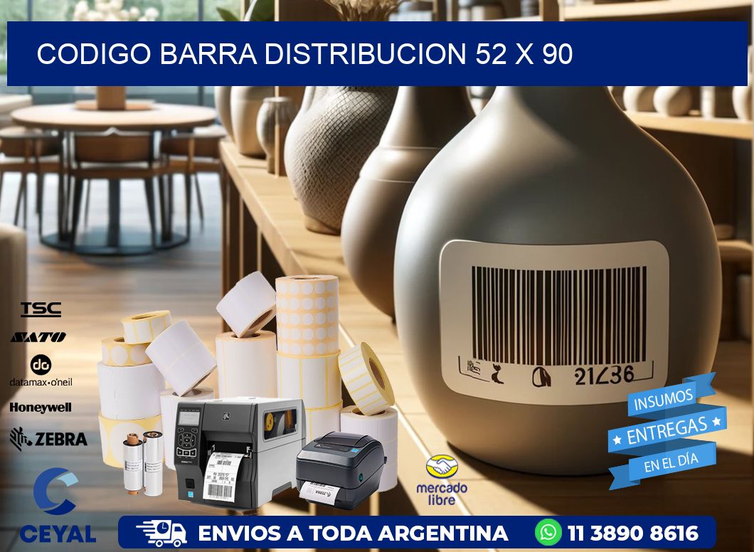 CODIGO BARRA DISTRIBUCION 52 x 90