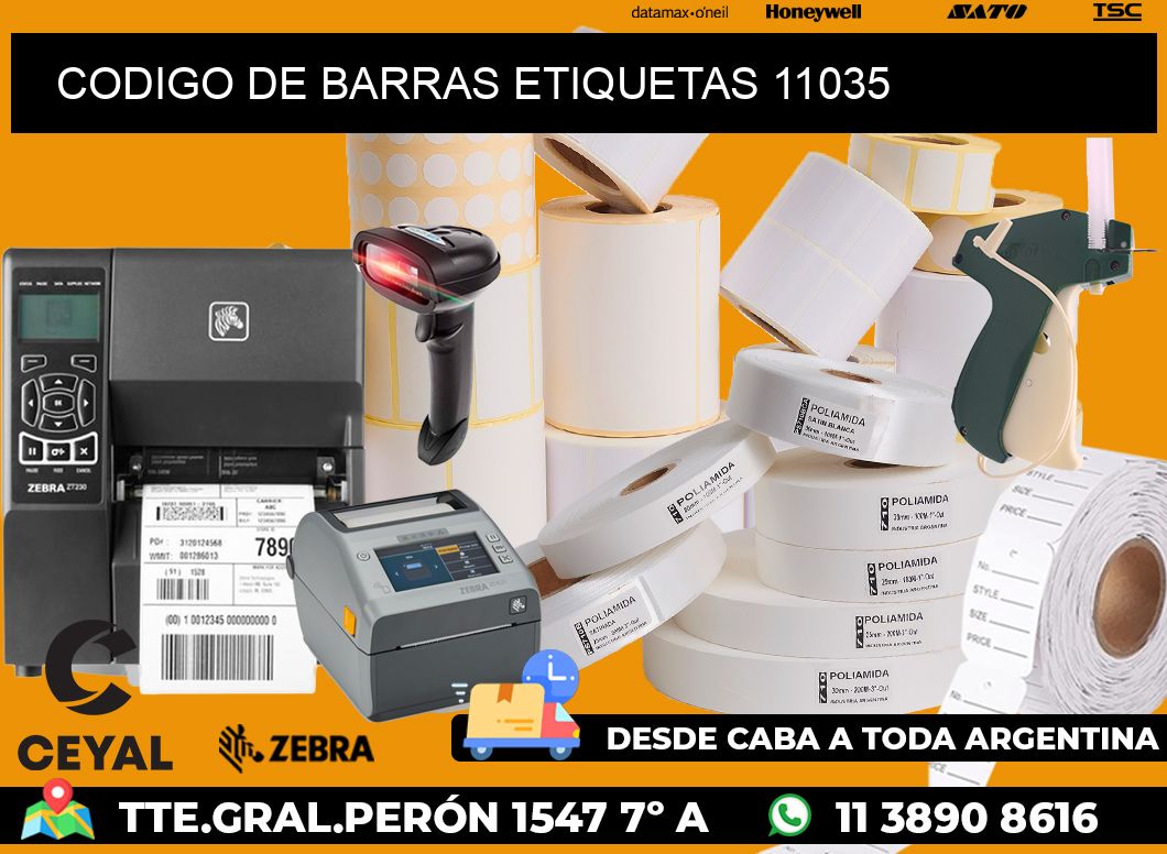 CODIGO DE BARRAS ETIQUETAS 11035