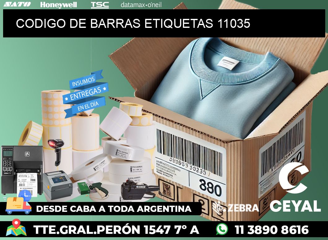 CODIGO DE BARRAS ETIQUETAS 11035