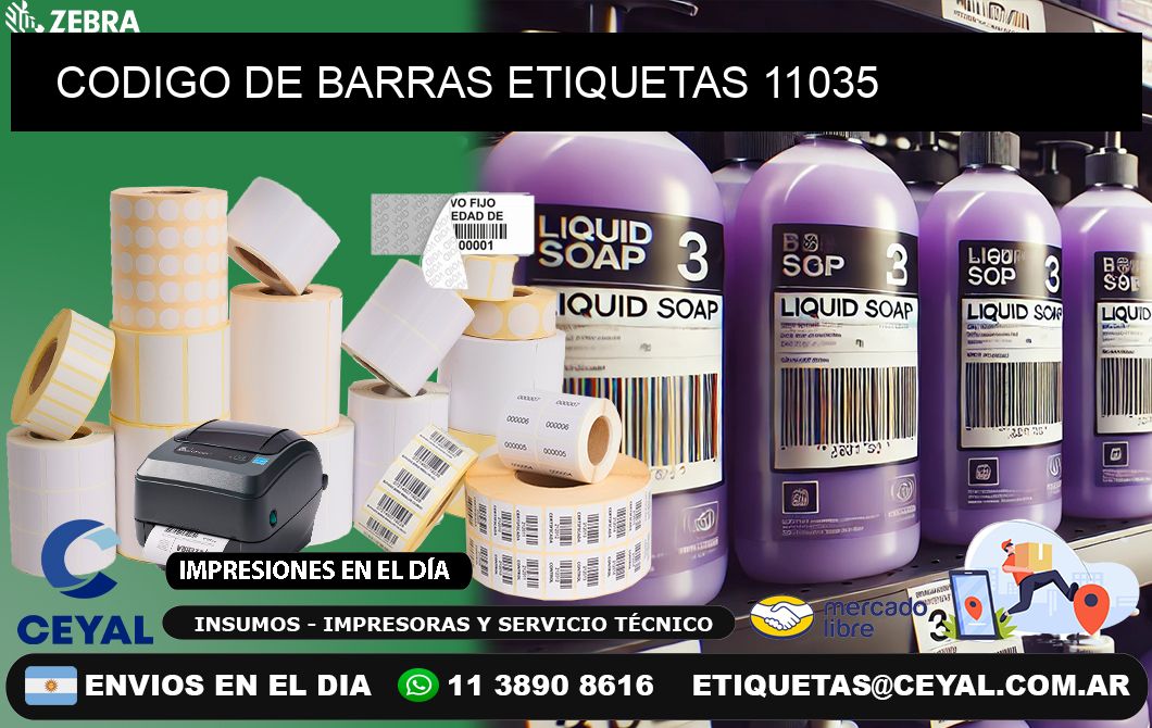 CODIGO DE BARRAS ETIQUETAS 11035