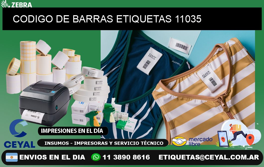 CODIGO DE BARRAS ETIQUETAS 11035