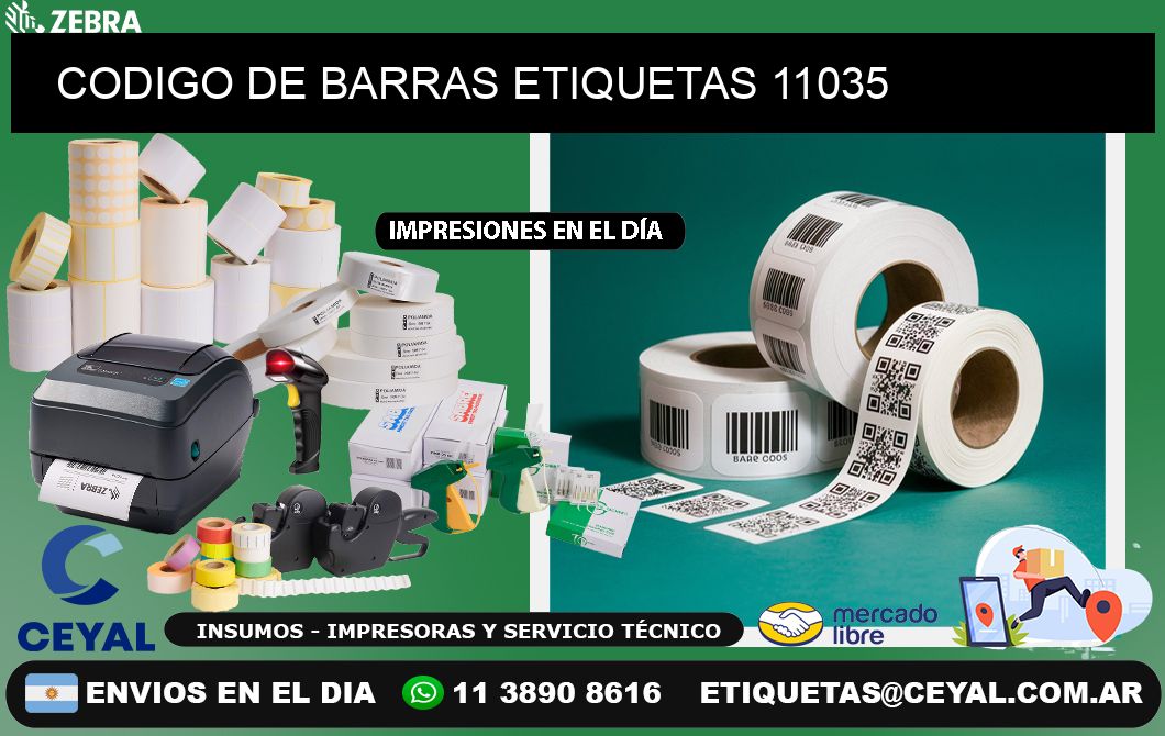 CODIGO DE BARRAS ETIQUETAS 11035