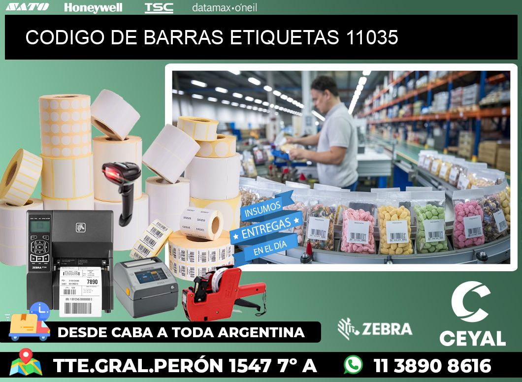 CODIGO DE BARRAS ETIQUETAS 11035