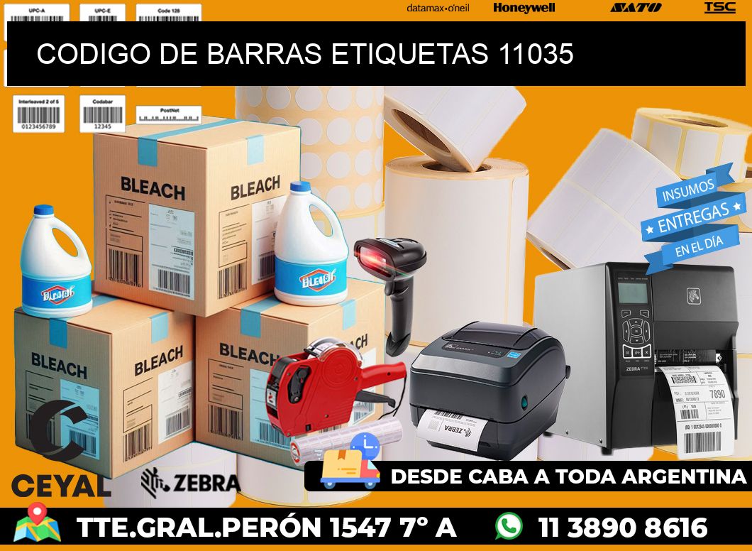 CODIGO DE BARRAS ETIQUETAS 11035