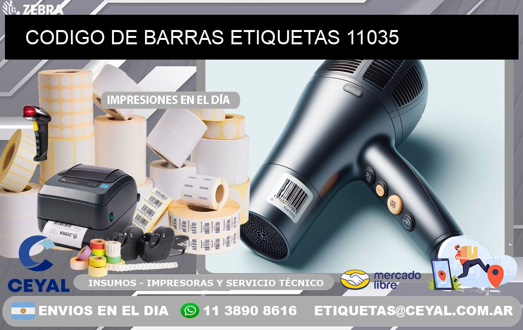 CODIGO DE BARRAS ETIQUETAS 11035