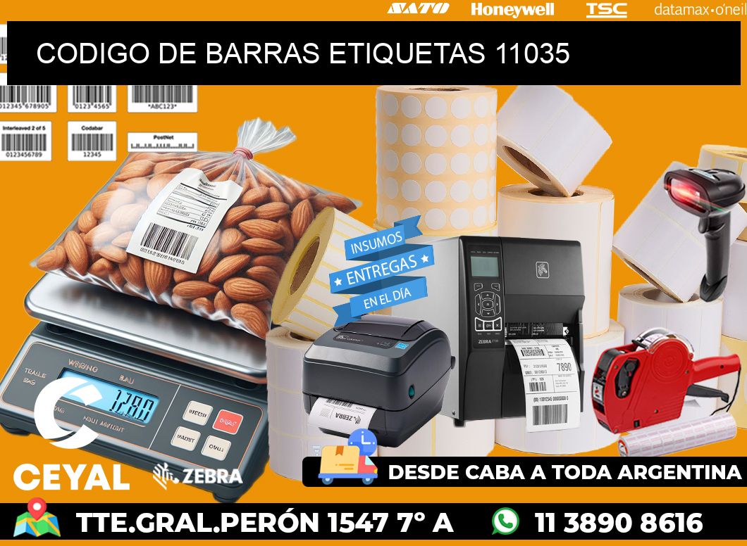 CODIGO DE BARRAS ETIQUETAS 11035