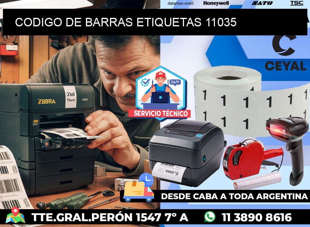 CODIGO DE BARRAS ETIQUETAS 11035