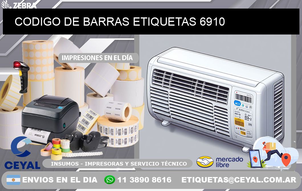 CODIGO DE BARRAS ETIQUETAS 6910