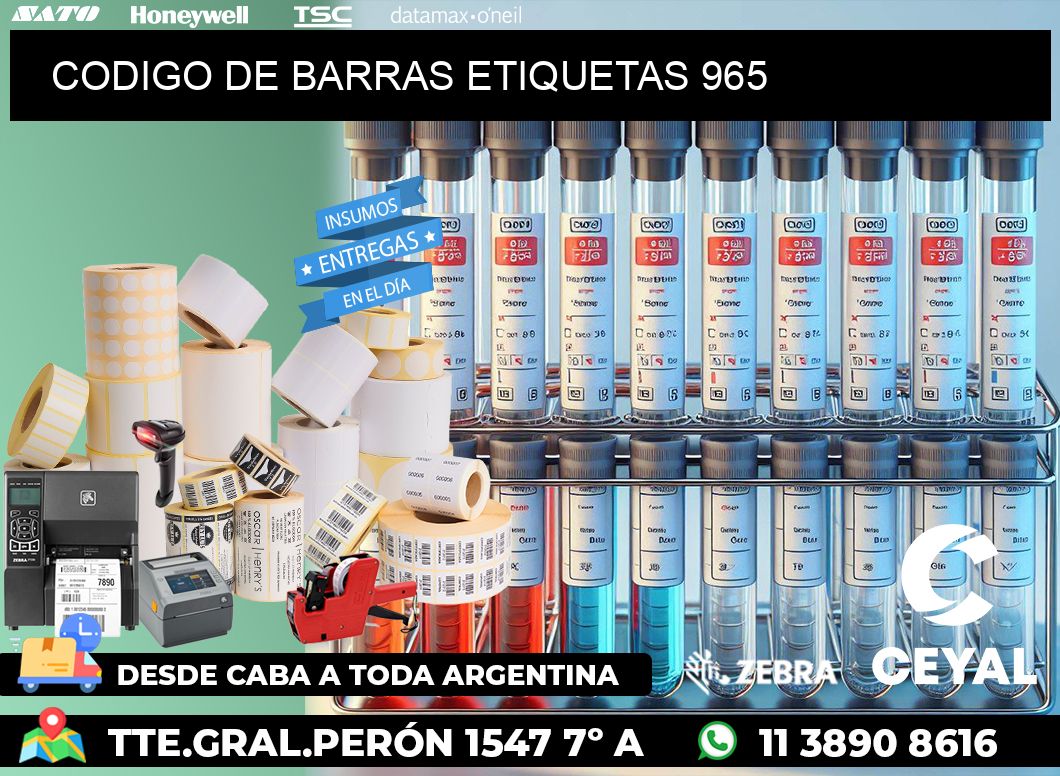 CODIGO DE BARRAS ETIQUETAS 965