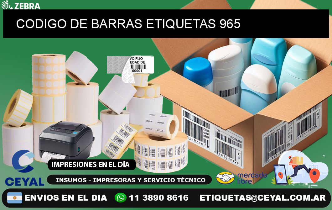 CODIGO DE BARRAS ETIQUETAS 965