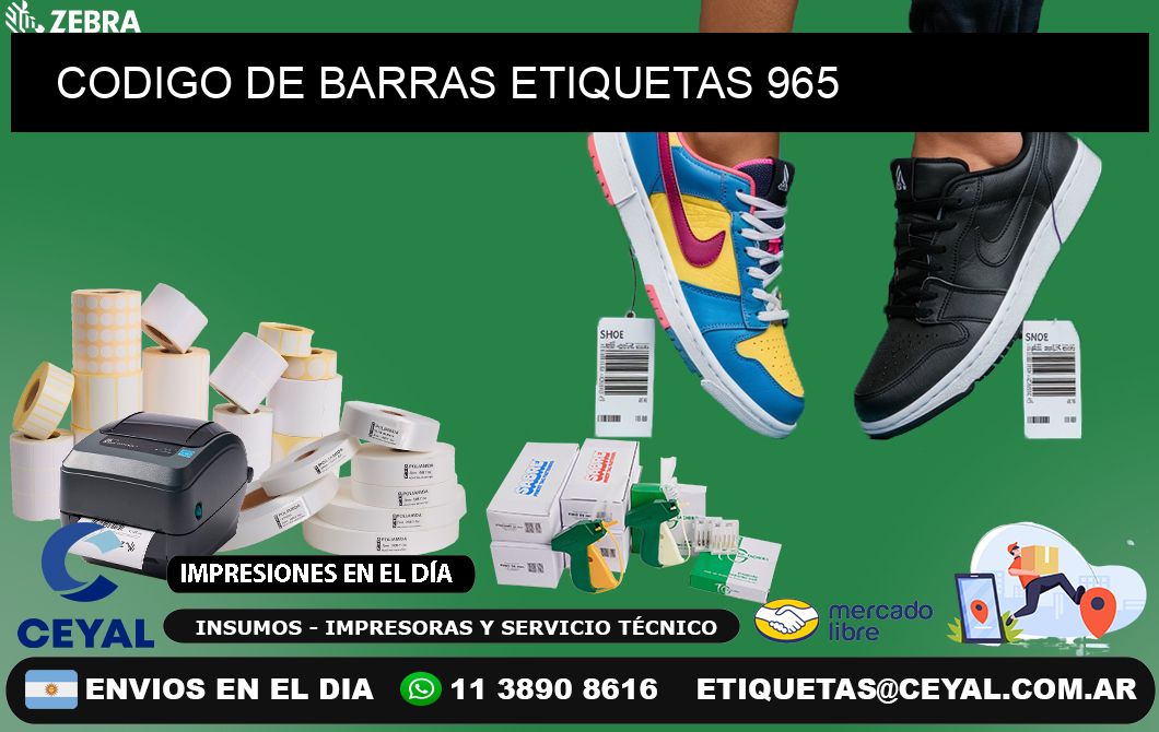 CODIGO DE BARRAS ETIQUETAS 965