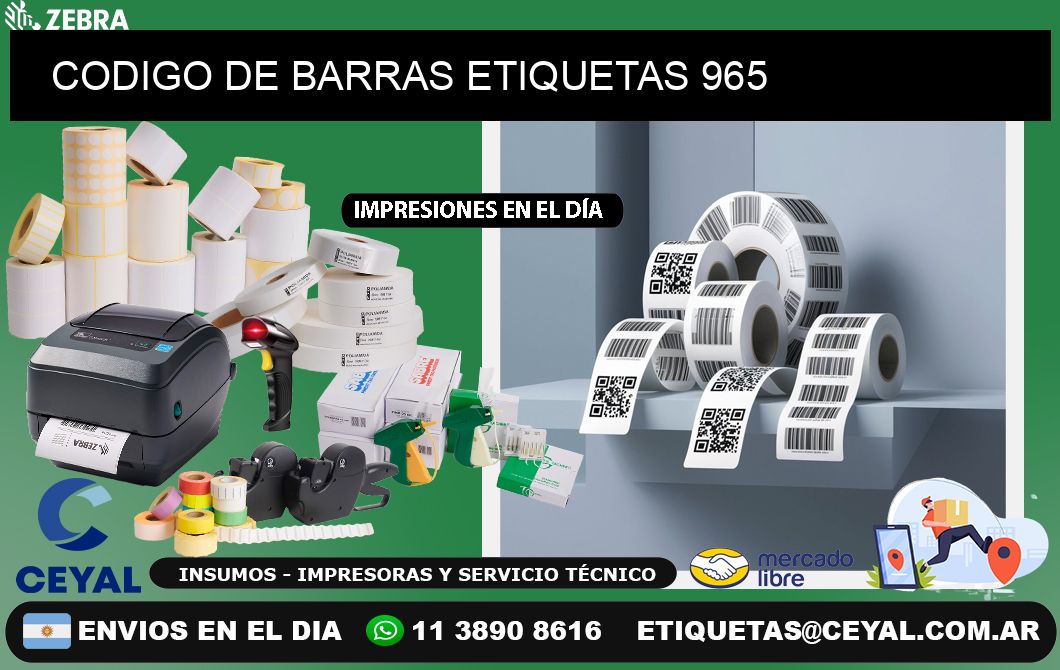 CODIGO DE BARRAS ETIQUETAS 965