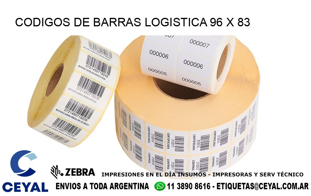 CODIGOS DE BARRAS LOGISTICA 96 x 83