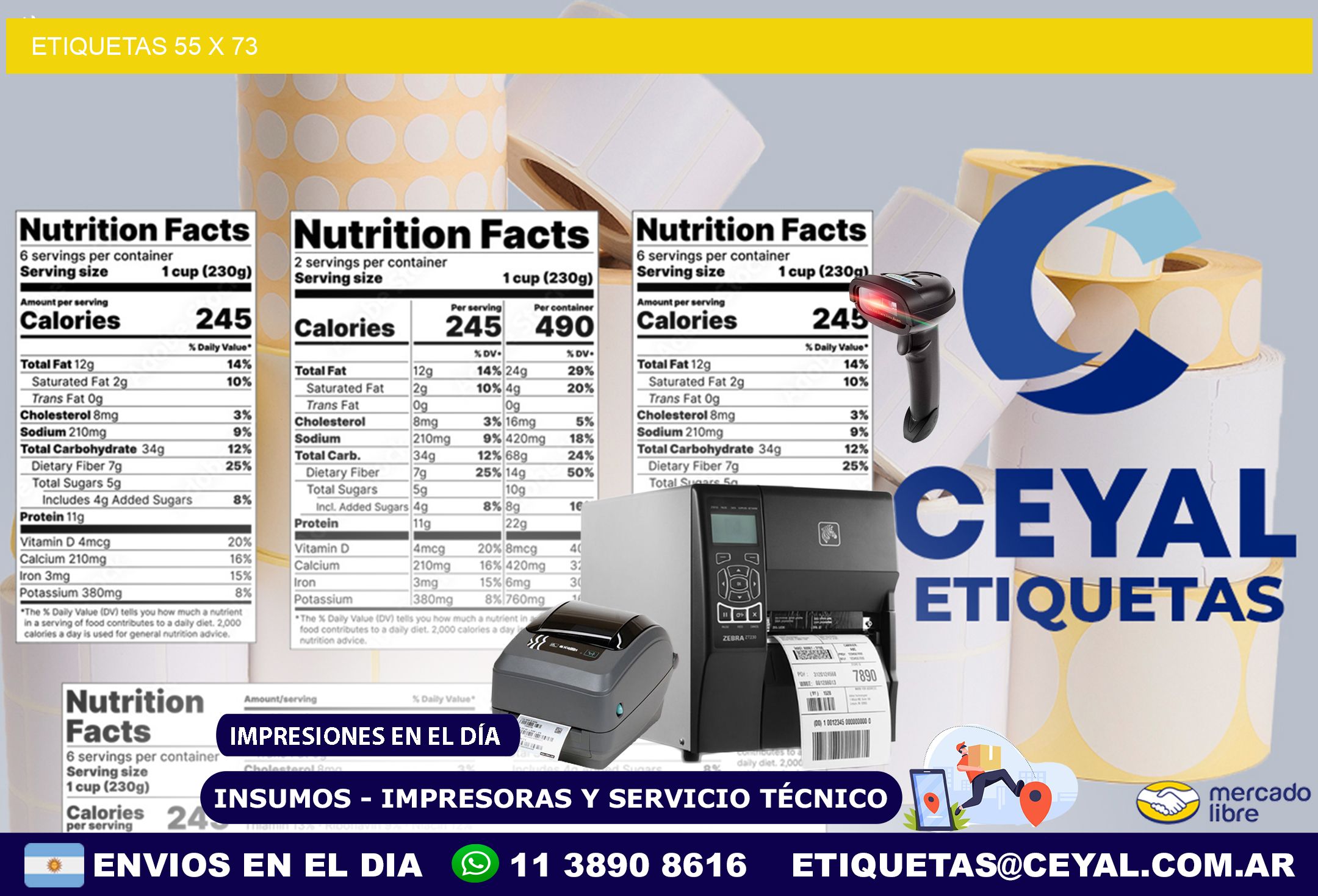 ETIQUETAS 55 x 73