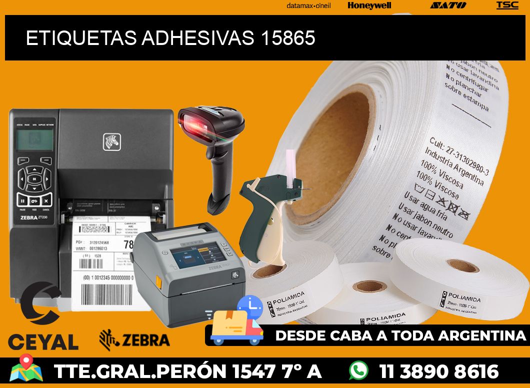 ETIQUETAS ADHESIVAS 15865