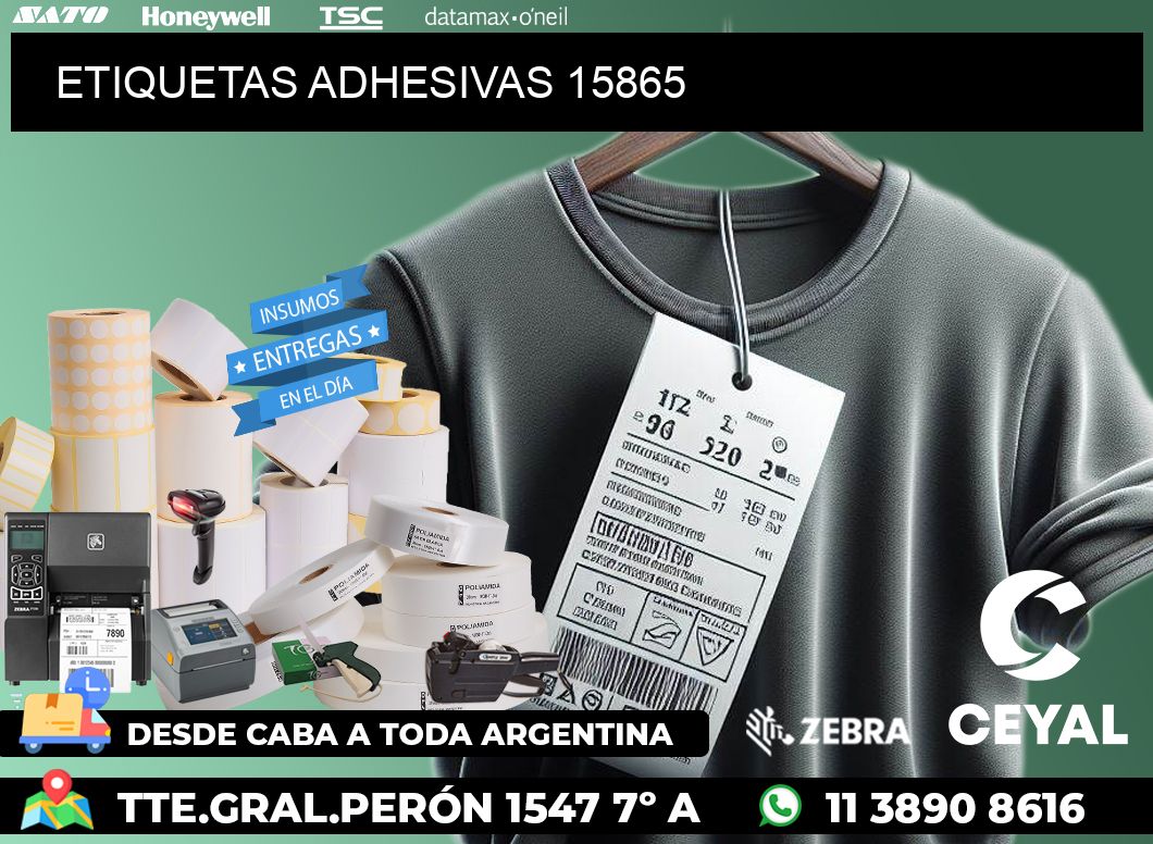 ETIQUETAS ADHESIVAS 15865