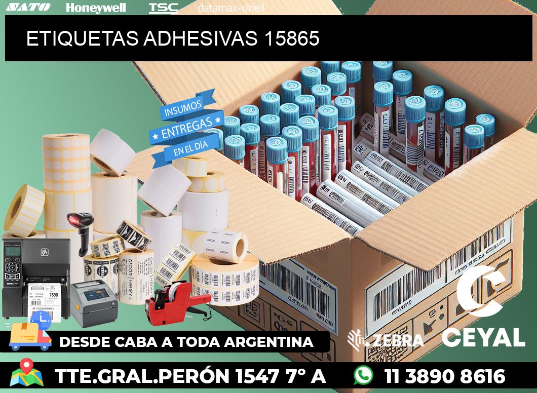 ETIQUETAS ADHESIVAS 15865