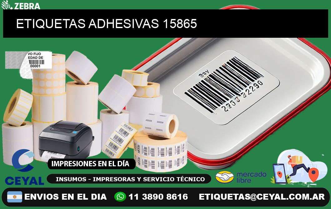 ETIQUETAS ADHESIVAS 15865