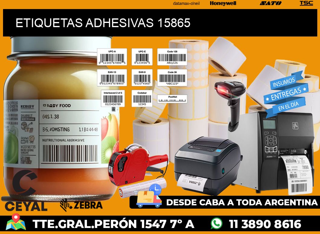 ETIQUETAS ADHESIVAS 15865