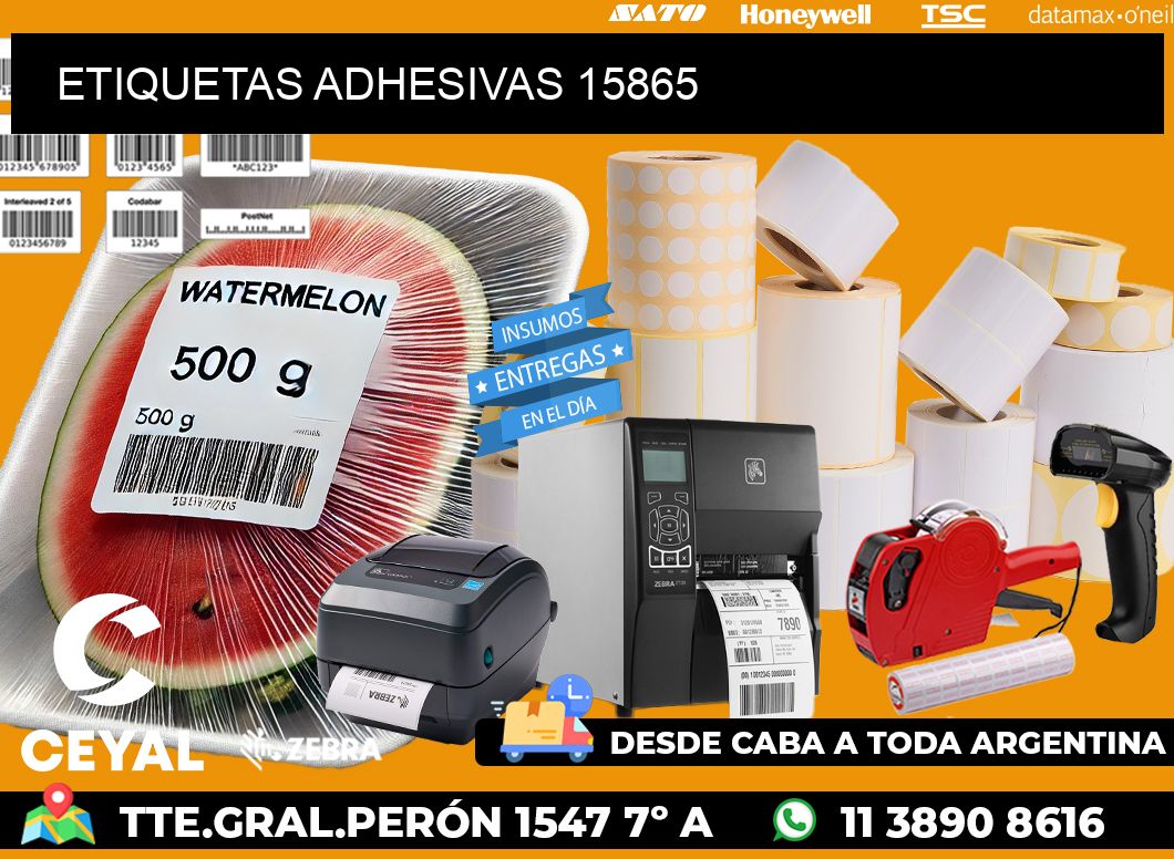 ETIQUETAS ADHESIVAS 15865