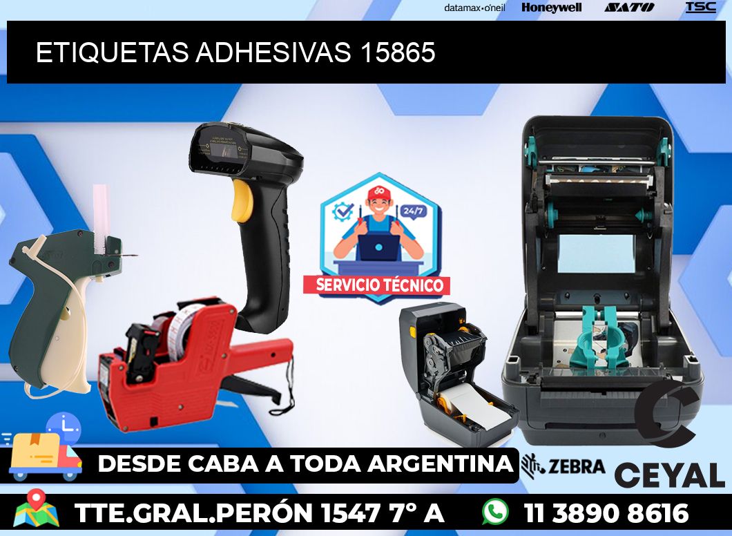 ETIQUETAS ADHESIVAS 15865