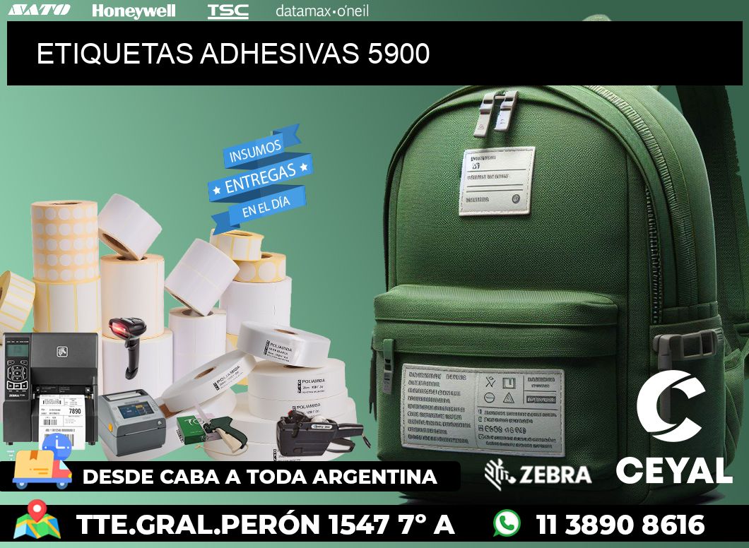 ETIQUETAS ADHESIVAS 5900