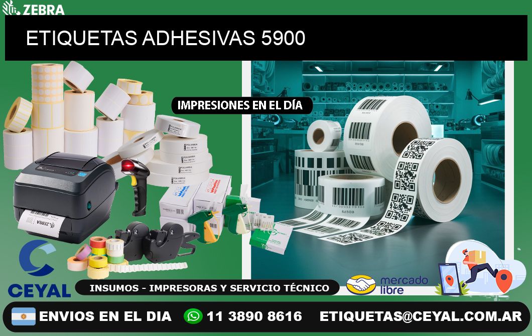 ETIQUETAS ADHESIVAS 5900