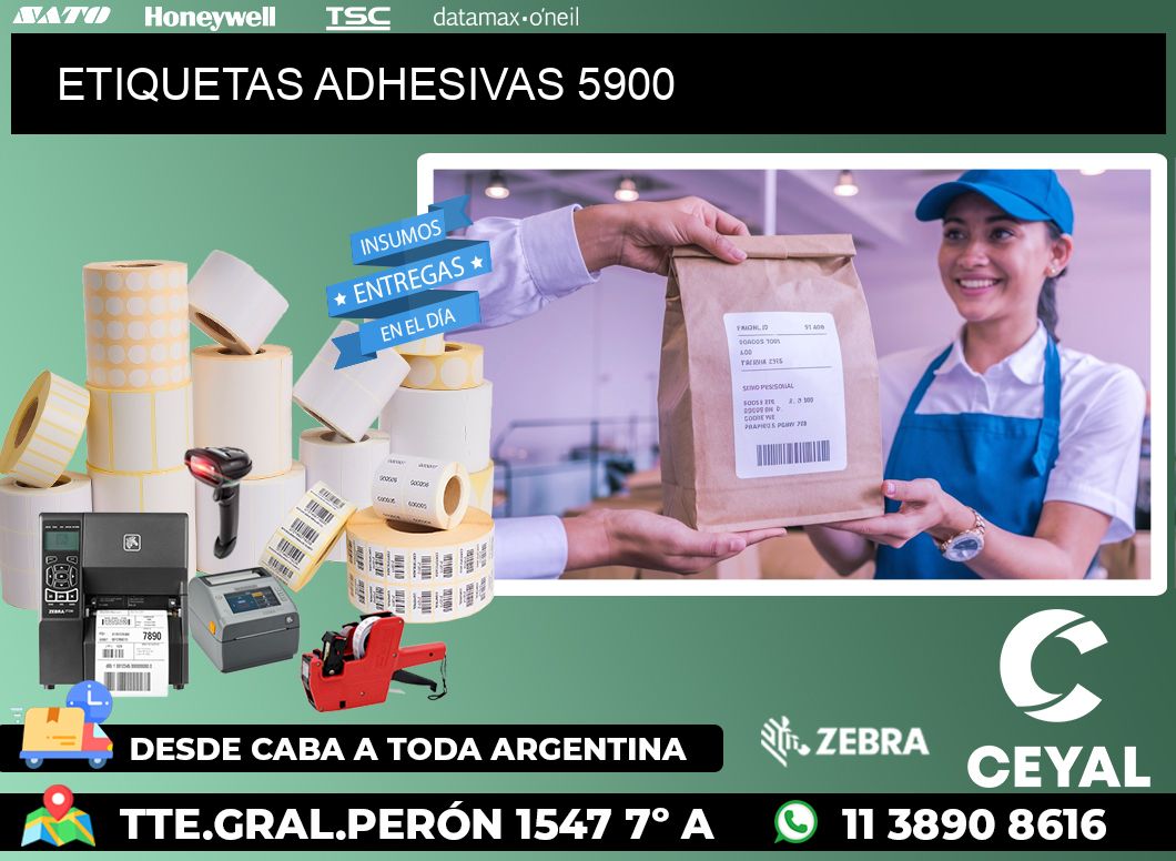 ETIQUETAS ADHESIVAS 5900