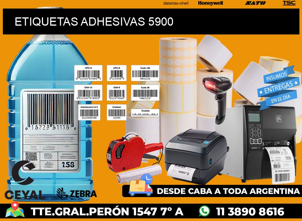 ETIQUETAS ADHESIVAS 5900