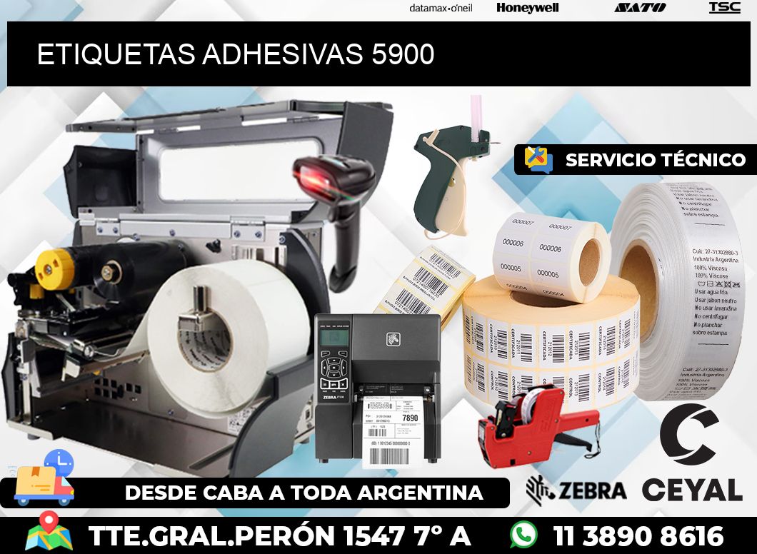 ETIQUETAS ADHESIVAS 5900