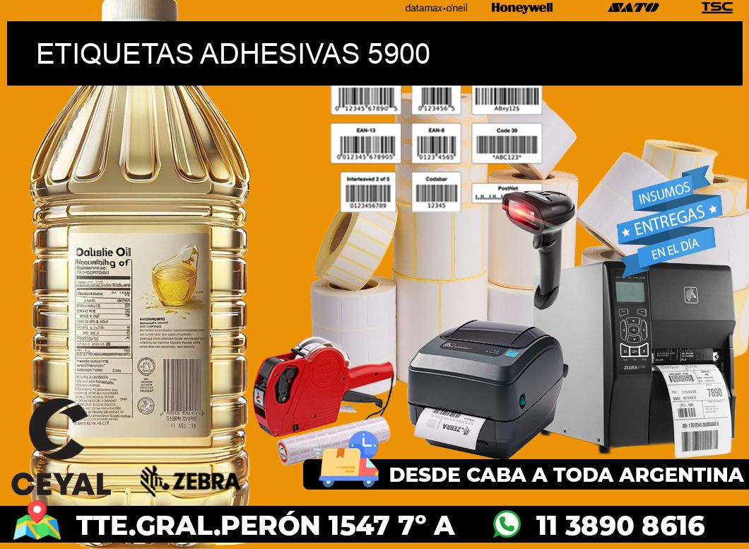 ETIQUETAS ADHESIVAS 5900