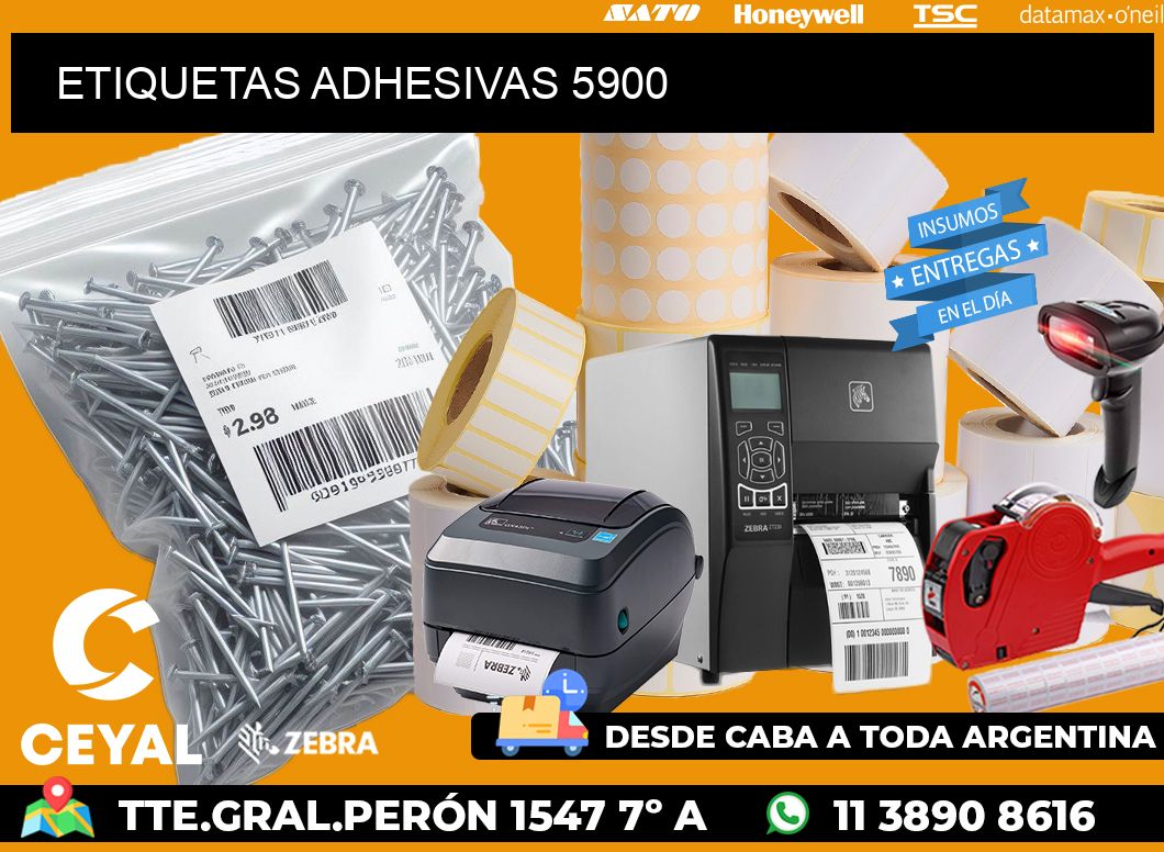 ETIQUETAS ADHESIVAS 5900